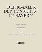 Denkmaeler der Tonkunst in Bayern, Vol. 16 Study Scores sheet music cover